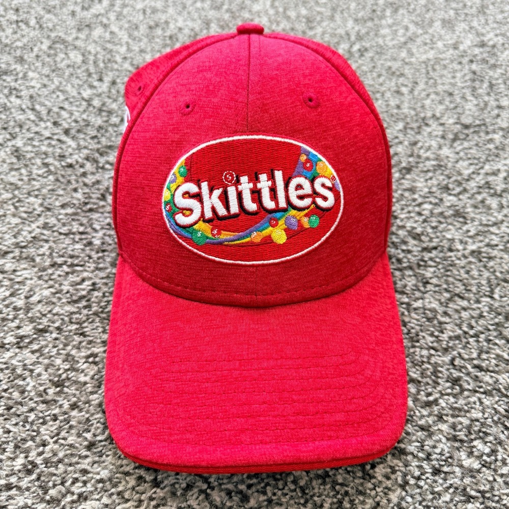 2016 Kyle Busch Joe Gibbs NASCAR New Era 9forty Skittles Hat OSFM Red Racing